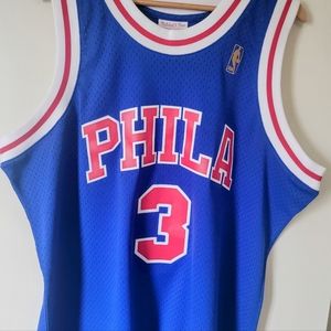 Philadelphia 76ers Allen Iverson Mitchell & Ness Royal 1996-97 Hardwood Classics